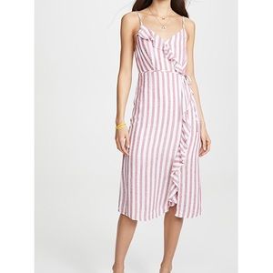 Rails striped midi dress